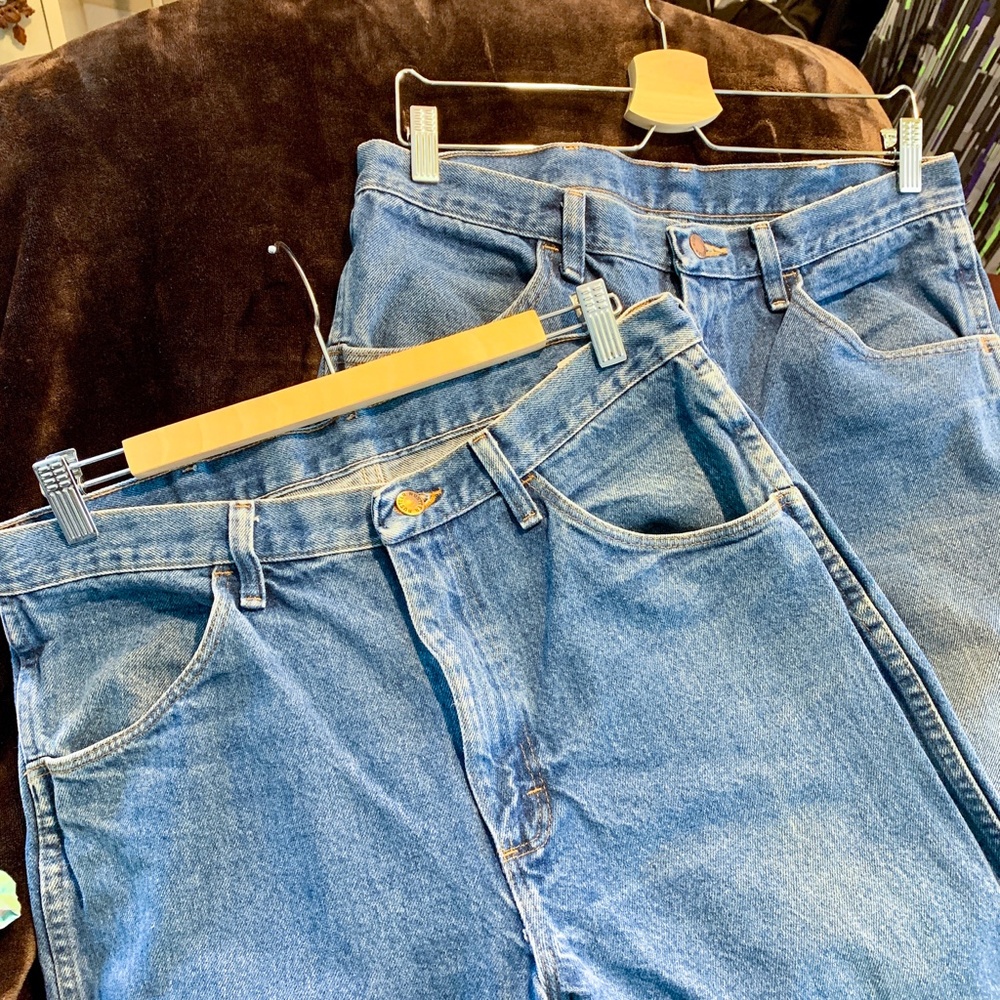 2 pairs Rustler Jeans 34 x 30